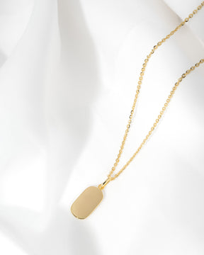 Empreinte de pied Plaques à graver Collier Pendentif Ovale