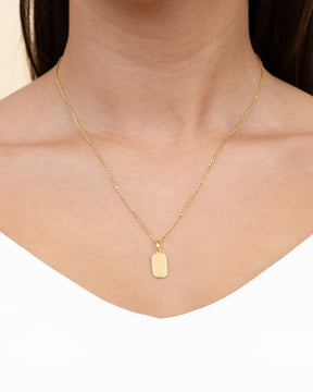 Empreinte digitale Plaques gravées Collier Pendentif Ovale