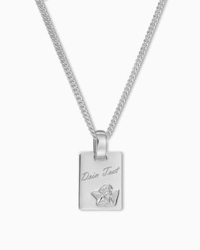 Plaques gravées Pendentif Collier Ange gardien