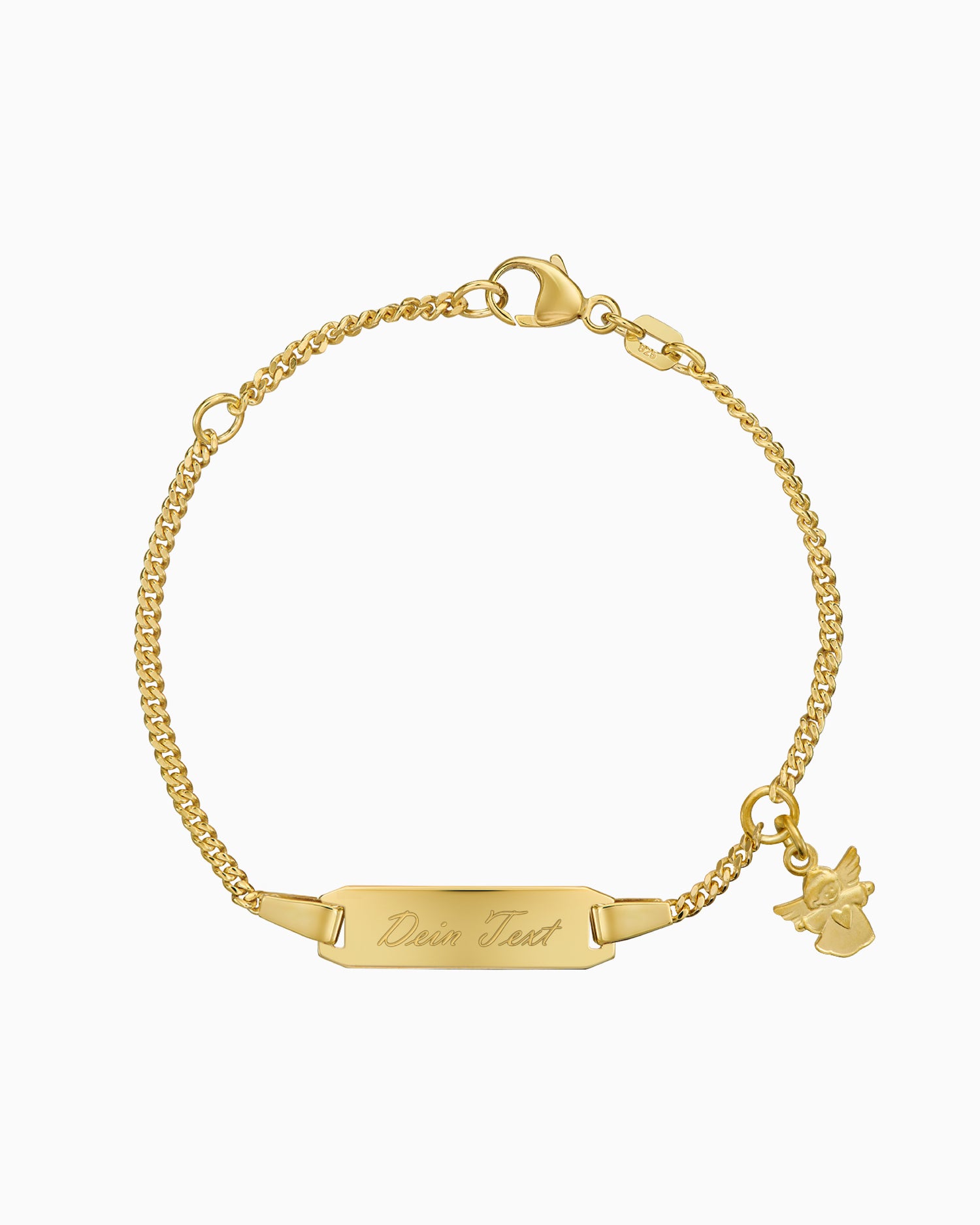 Bracelet gravé Plaque gravée Ange gardien