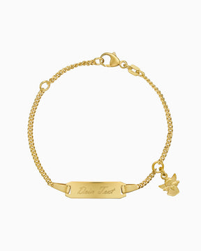 Bracelet gravé Plaque gravée Ange gardien
