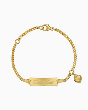 Bracelet de gravure Plaque de gravure Cœur