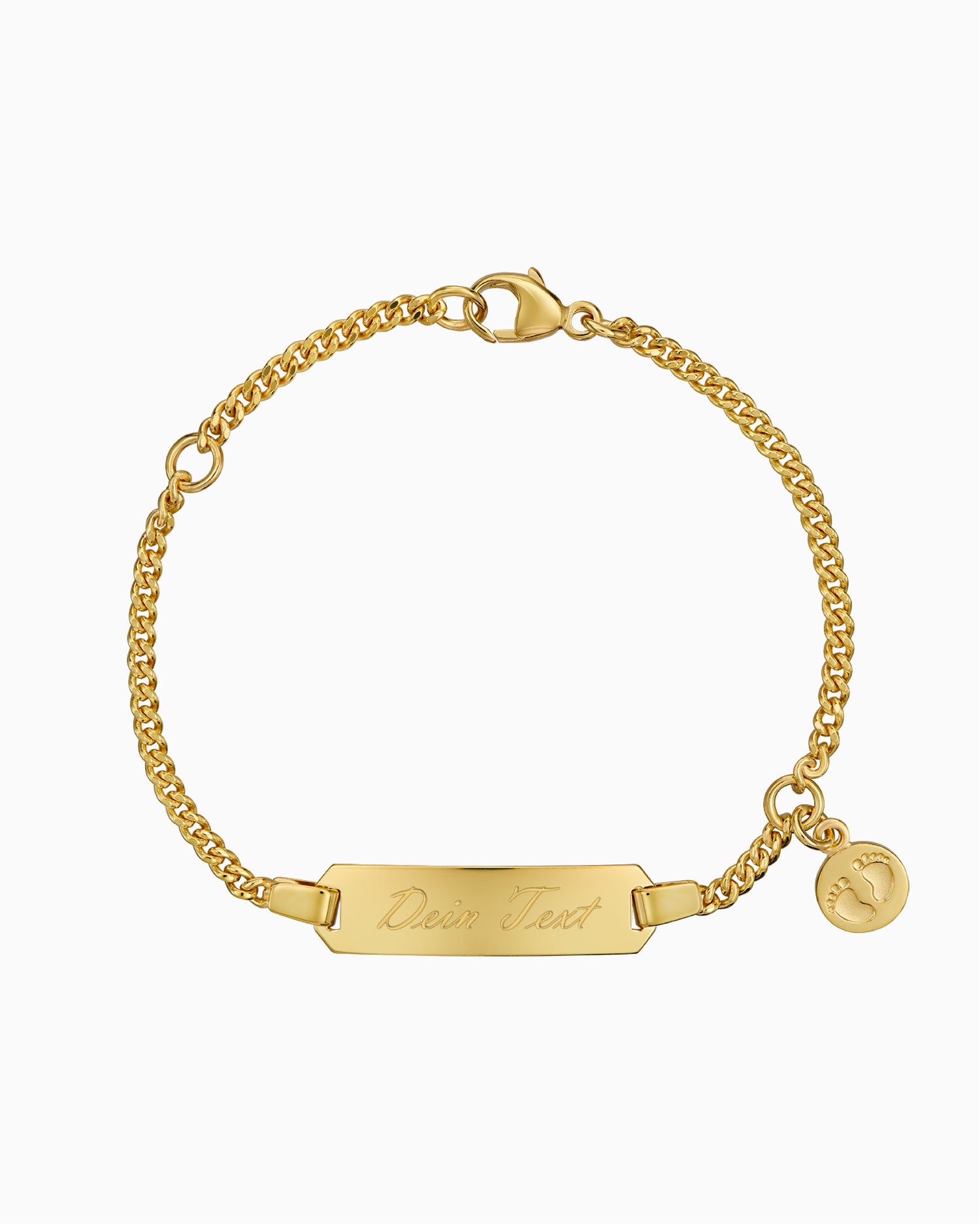 Bracelet de gravure Plaque de gravure Pieds de bébé