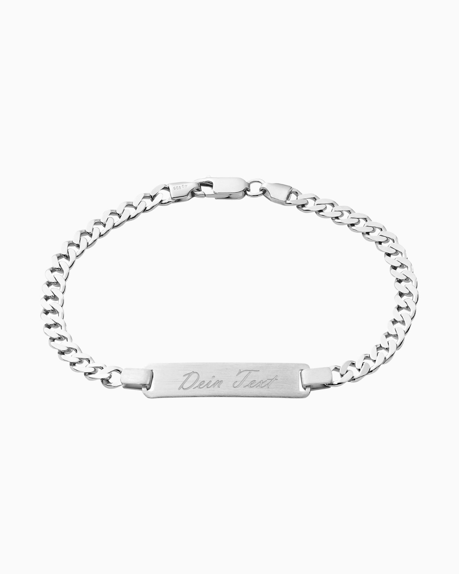 Bracelet à gravure Plaque gravée Mat