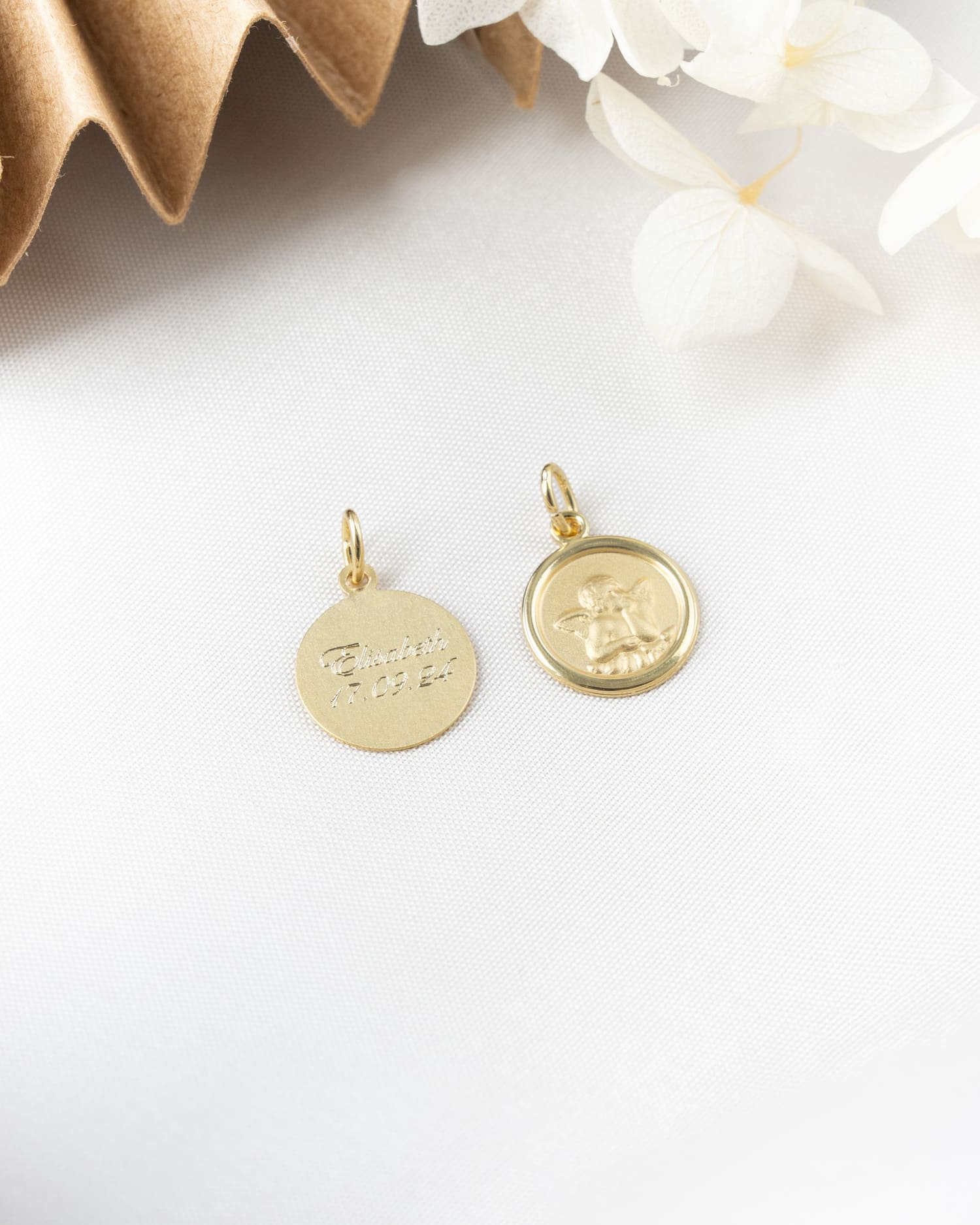 Plaques gravées Pendentif Collier Ange gardien