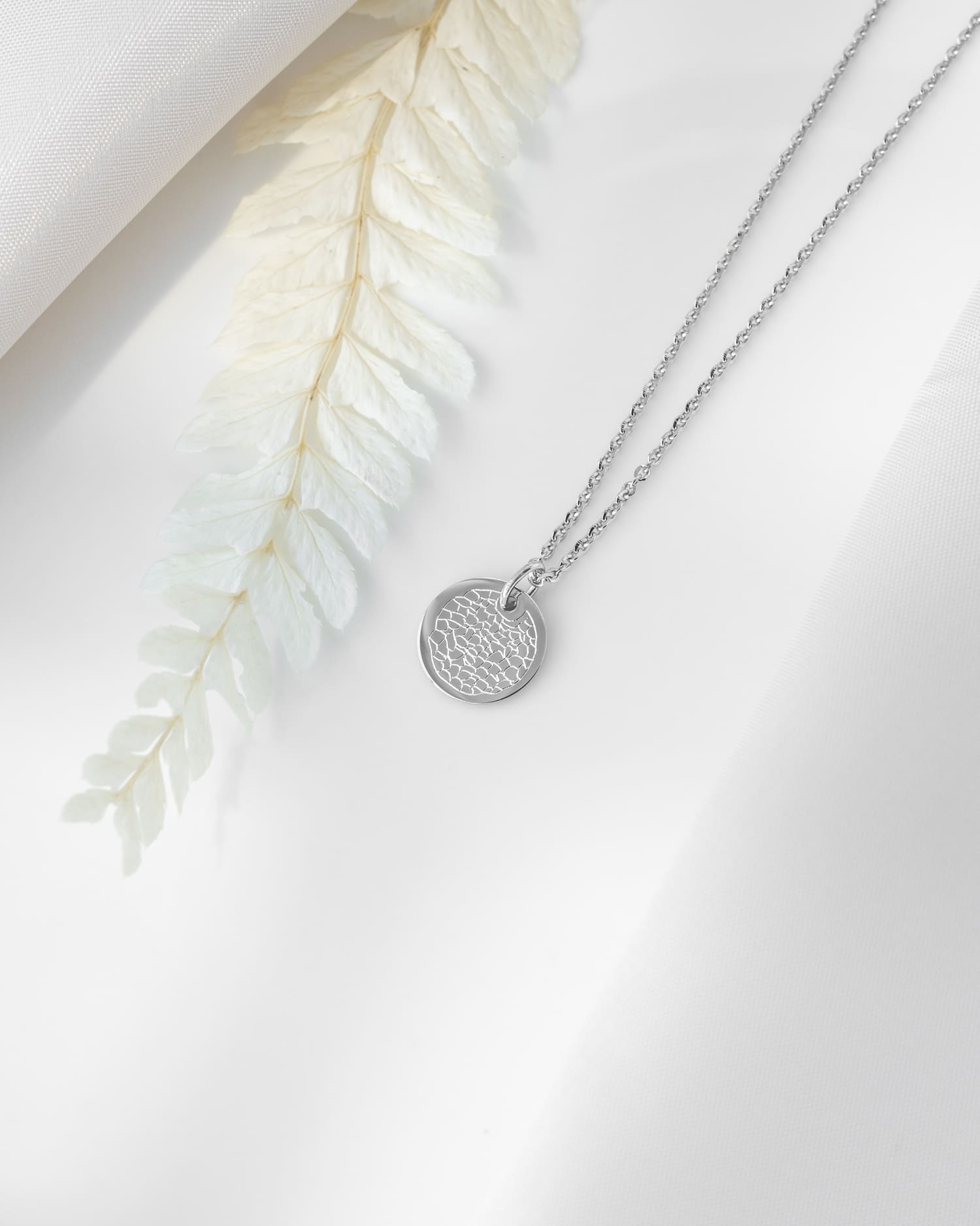 Empreinte nasale Plaques à graver Collier Pendentif Rond 12mm