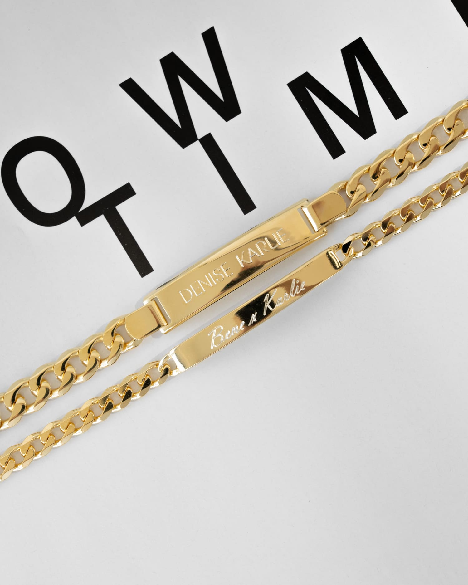 Bracelet de gravure Plaque de gravure Panzer ID-bracelet