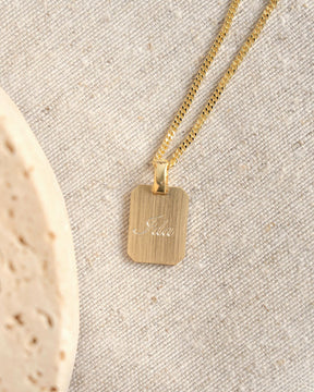 Plaques à graver Pendentif Carré