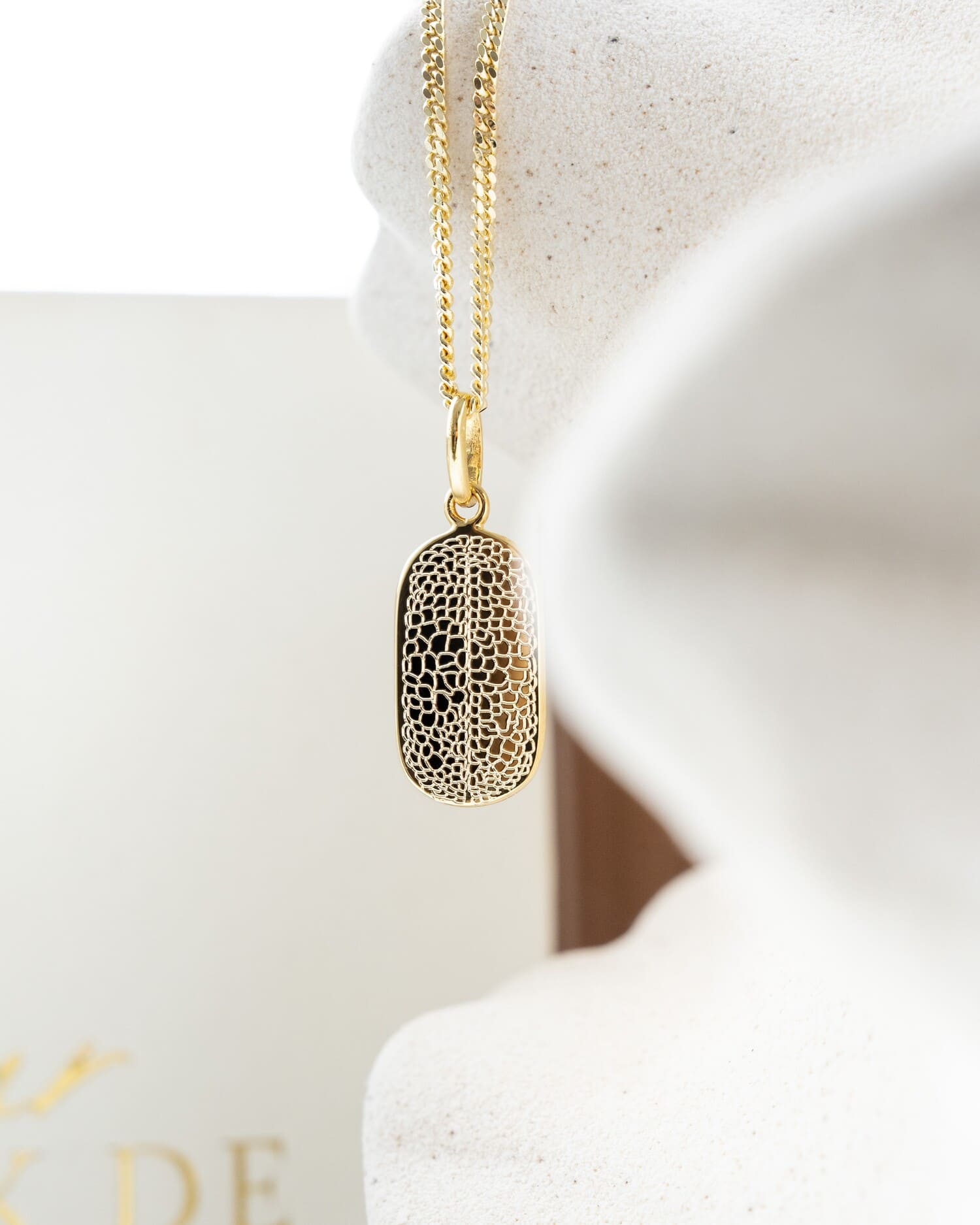 Empreinte nasale Plaques à graver Collier Pendentif Ovale