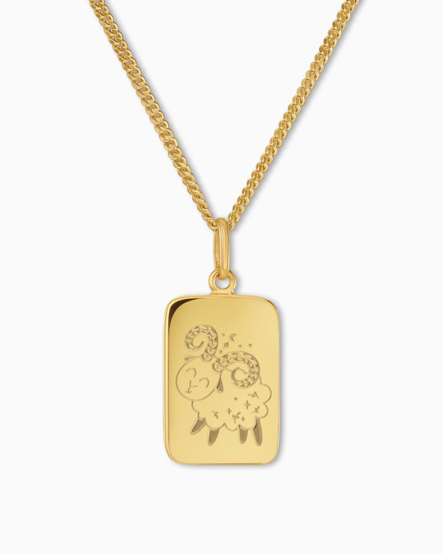 Signe du zodiaque Plaques gravées Collier Pendentif Angulaire