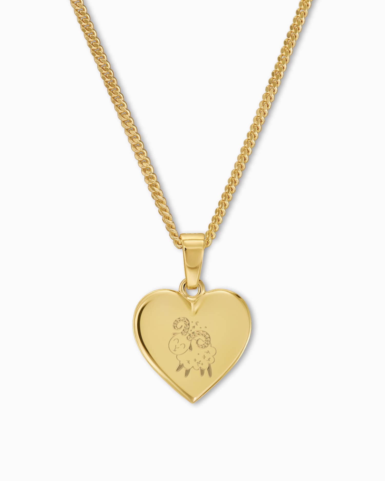 Signe du zodiaque cœur collier plaque gravure pendentif 12mm