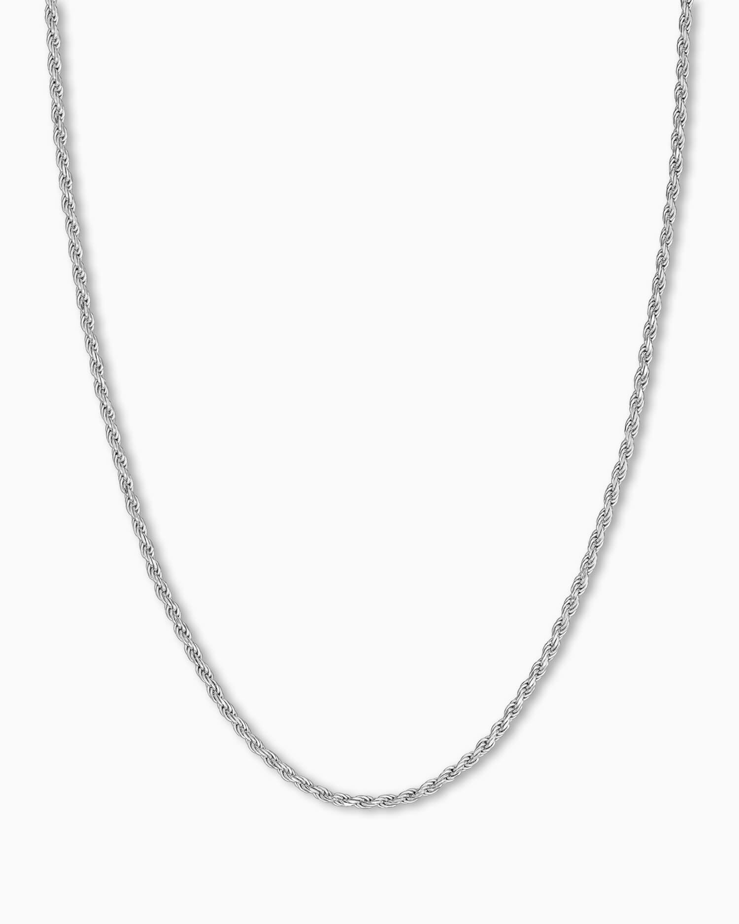 Chaîne à cordon en argent 925 rhodié 1,20mm