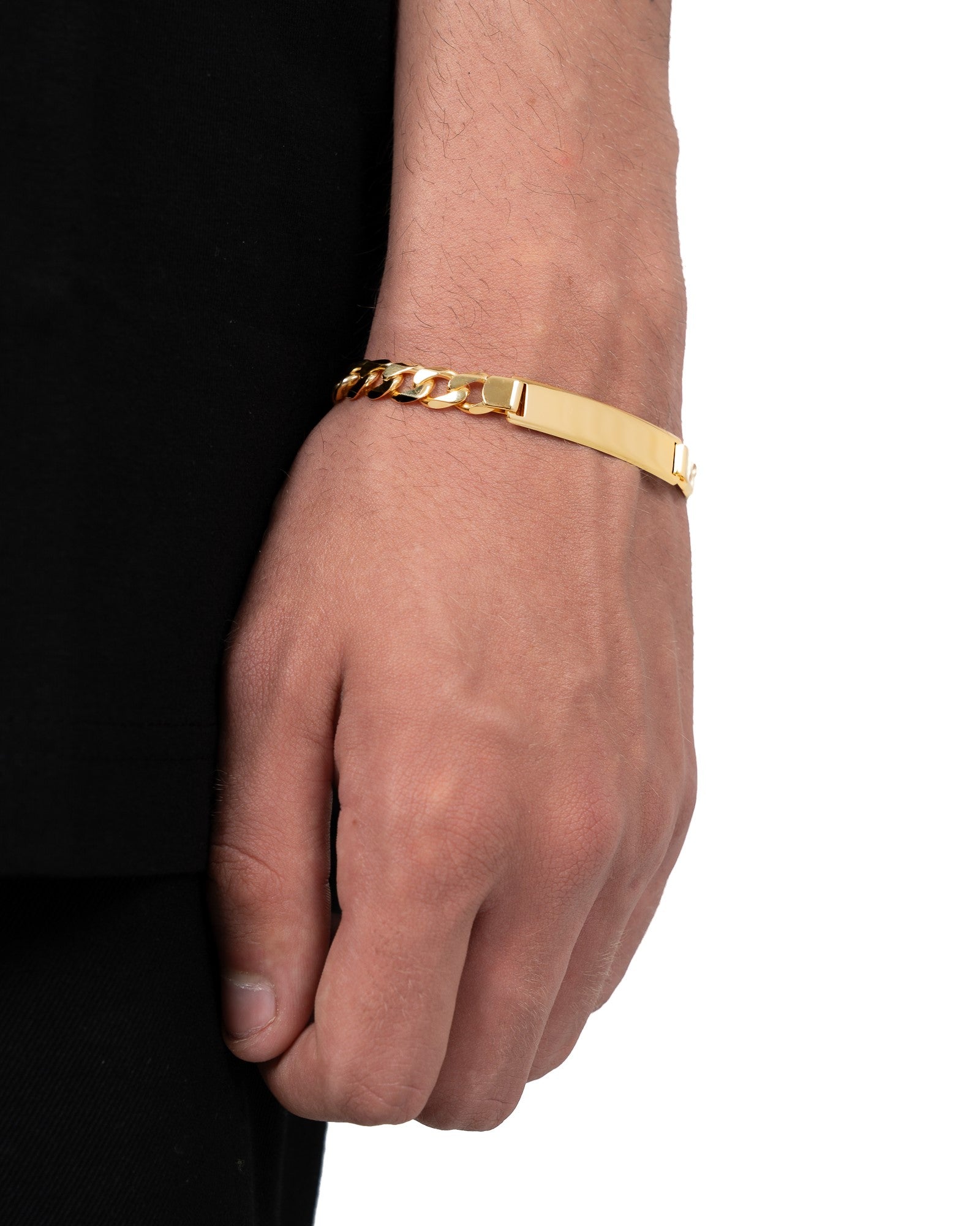 Graveerarmband Graveerplaatje Pantser ID-armband