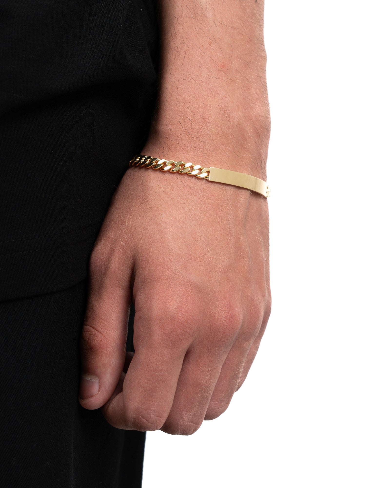 Graveerarmband Graveerplaatje Pantser ID-armband