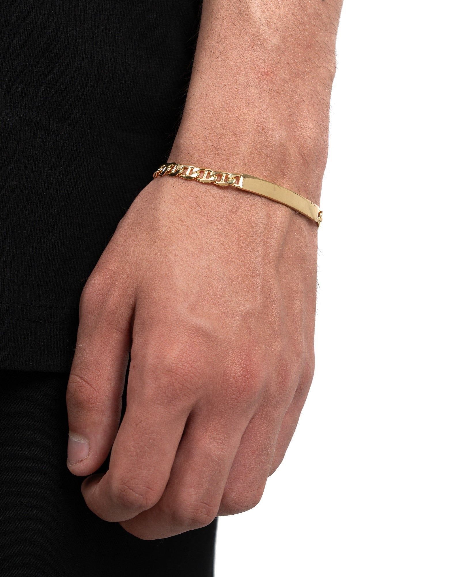 Graveerarmband Graveerplaatje Gepantserde staaf ID-armband