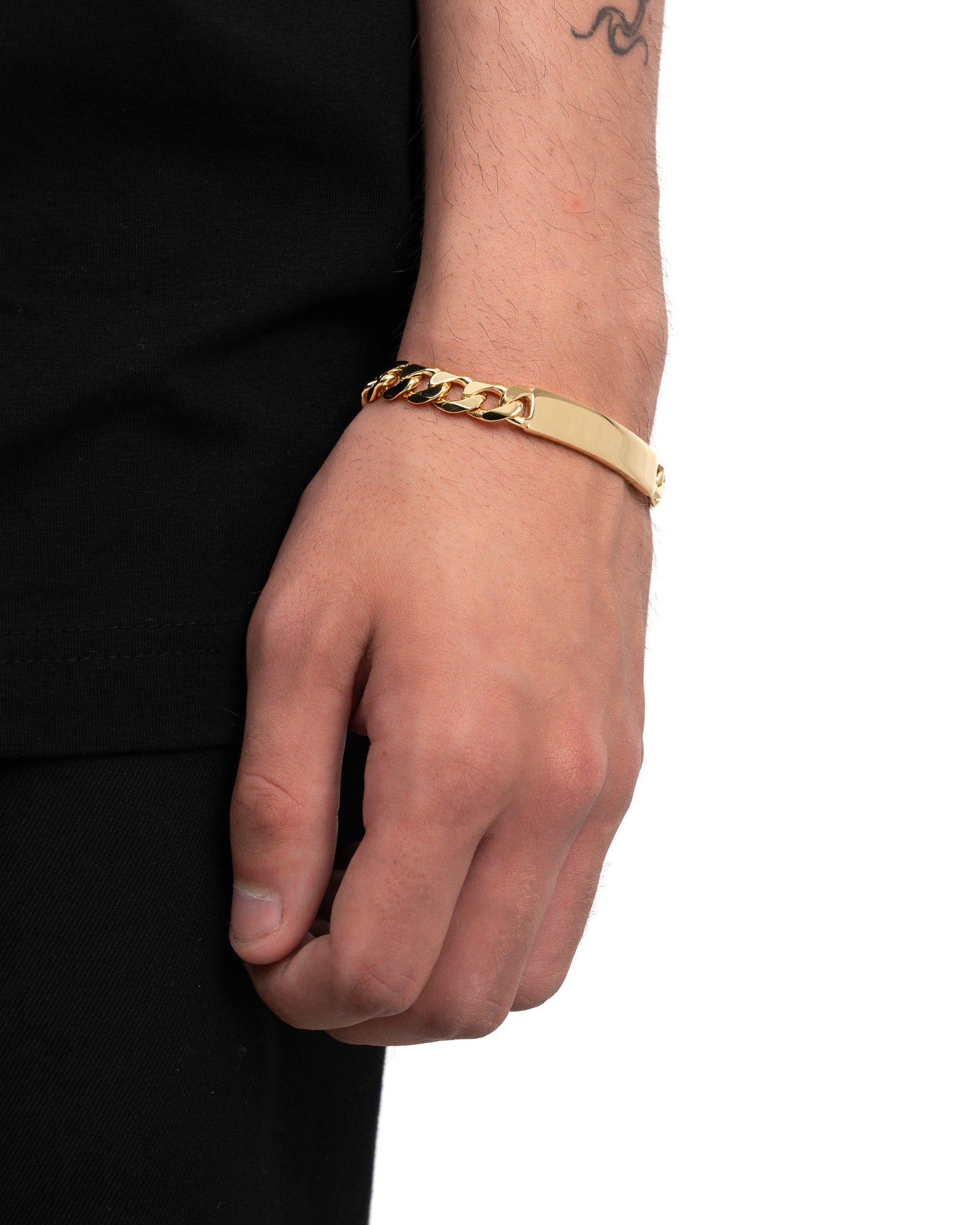 Graveerarmband Graveerplaatje Pantser ID-armband
