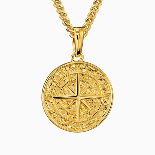 Andere hanger kettingen voor mannen - 925 zilver 18k verguld