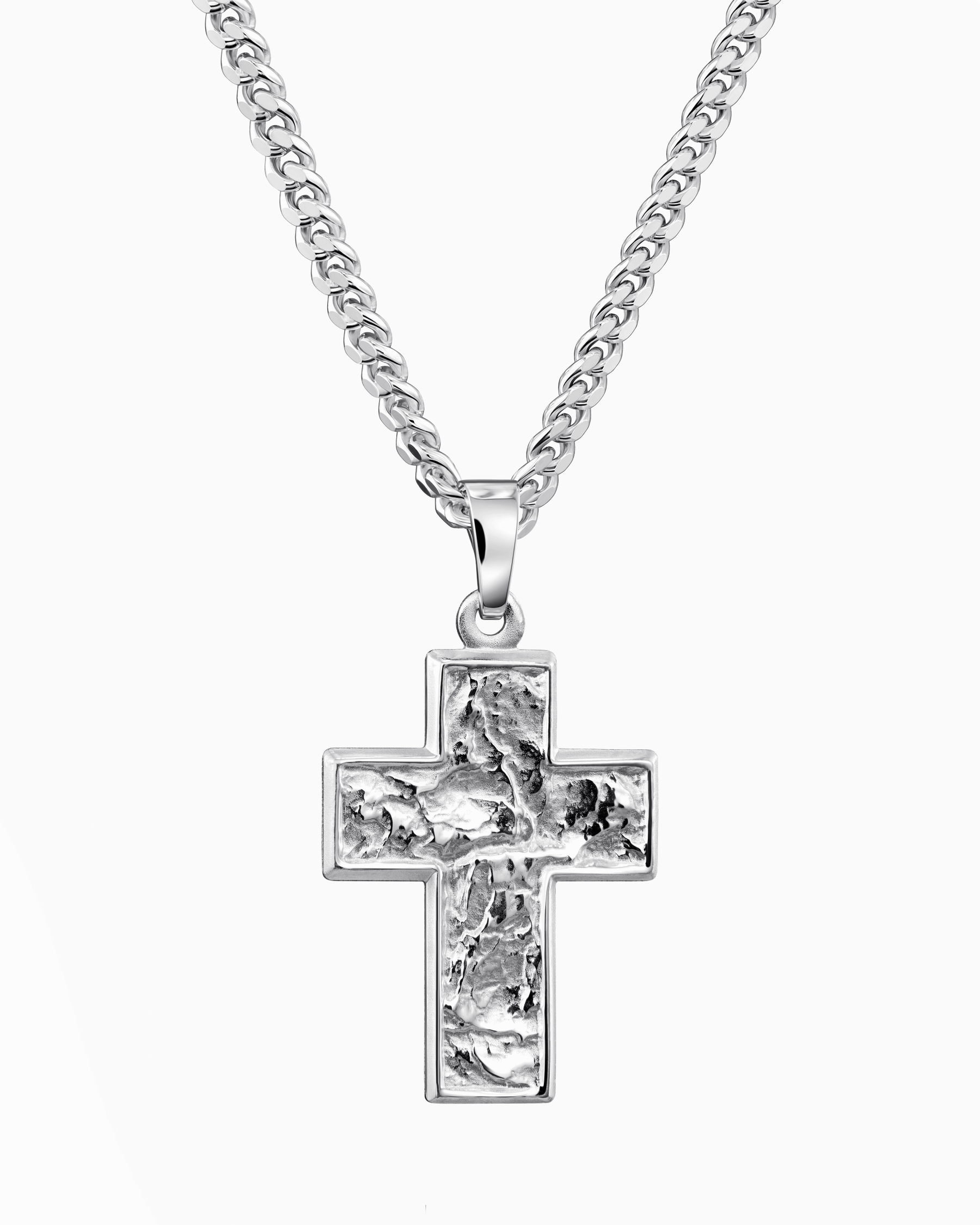 Kruis ketting graveerplaat hanger Sueno
