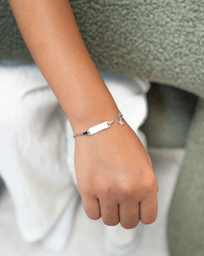Graveerarmband graveerplaatje vlinder