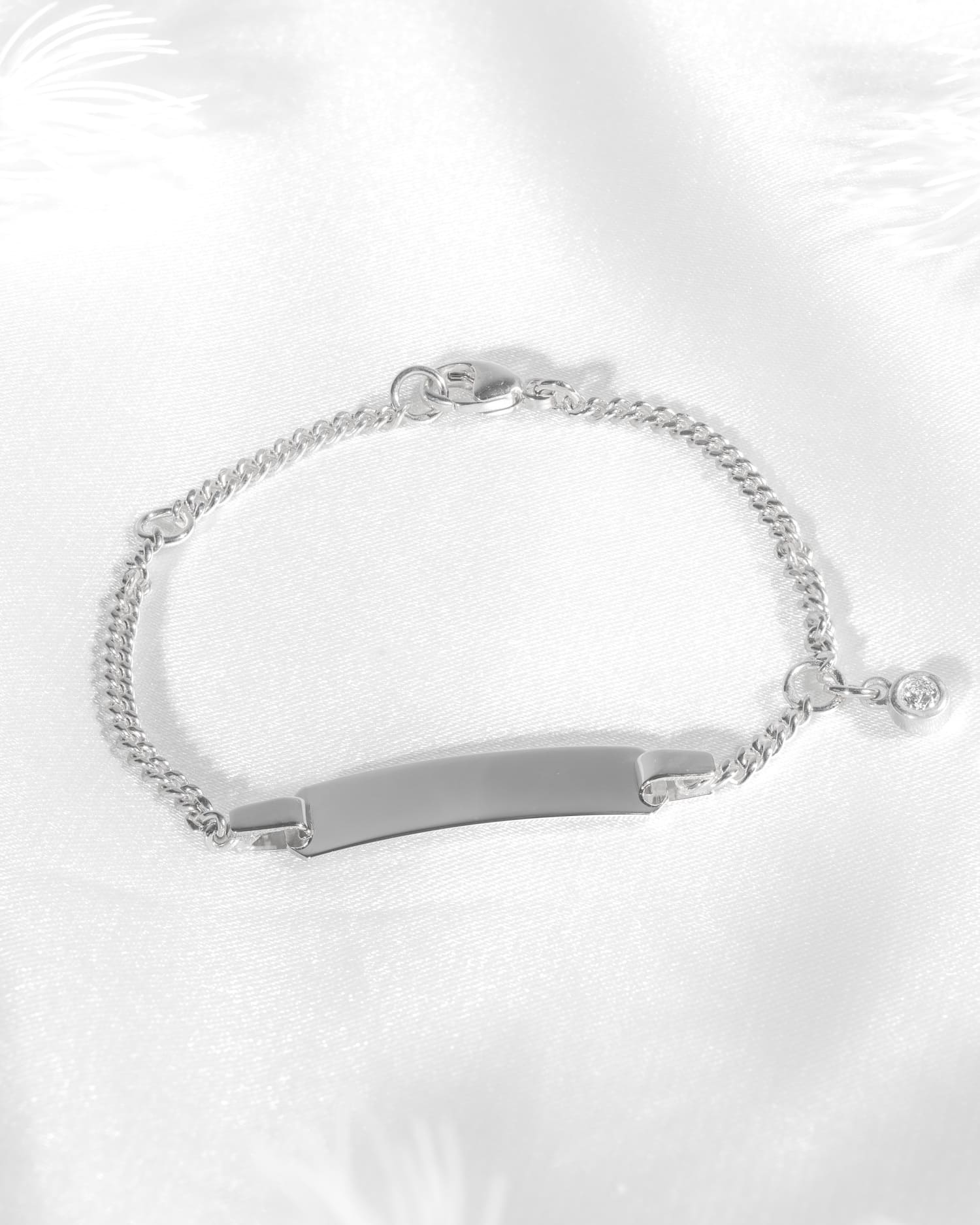 Graveerarmband graveerplaatje zirkonia