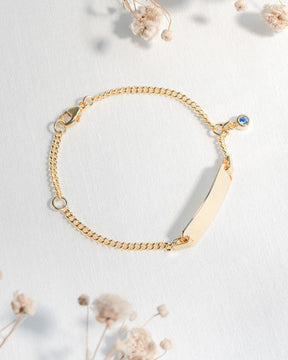 Graveerarmband graveerplaatje zirkonia