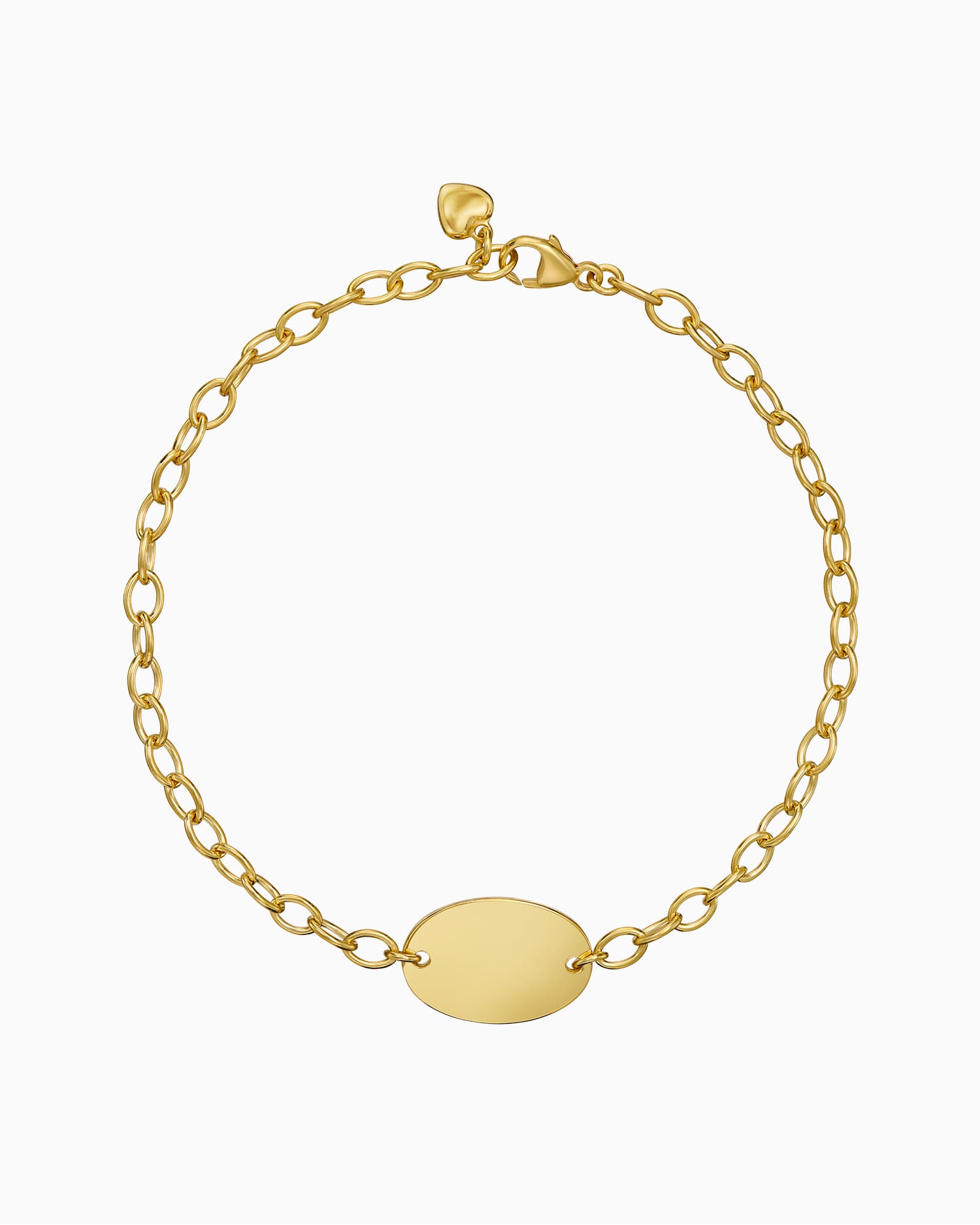 Graveerarmband graveerplaat ovaal