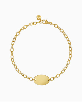 Graveerarmband graveerplaat ovaal
