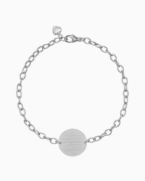 Graveerarmband graveerplaatje rond