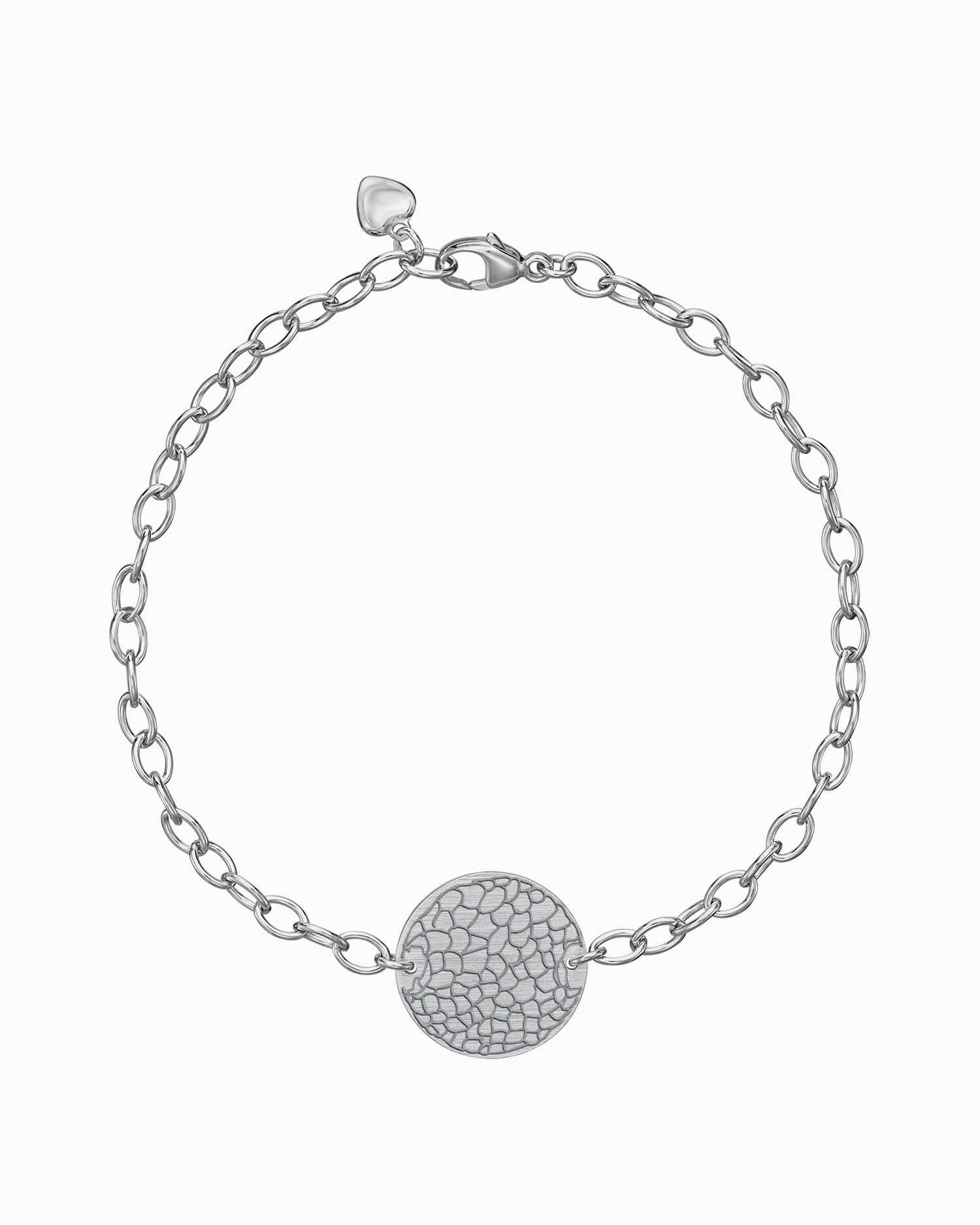 Neusafdruk graveerarmband graveerplaatje rond