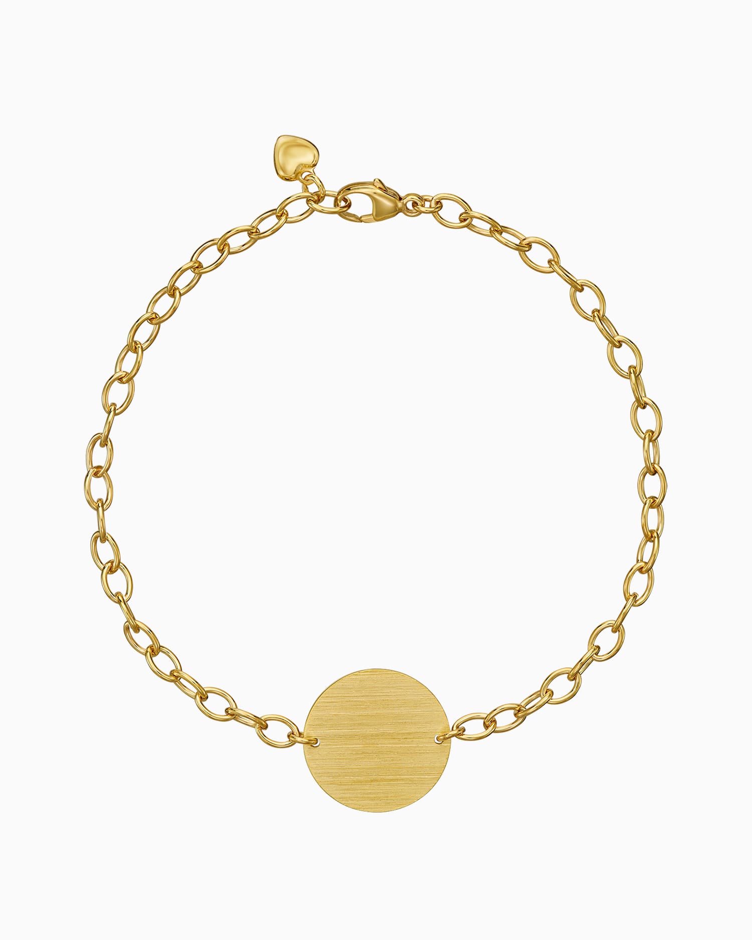 Graveerarmband graveerplaatje rond