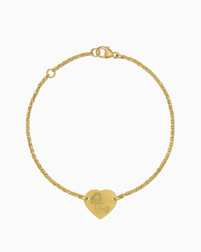 Kind symbolen graveren armband graveren plaat hart