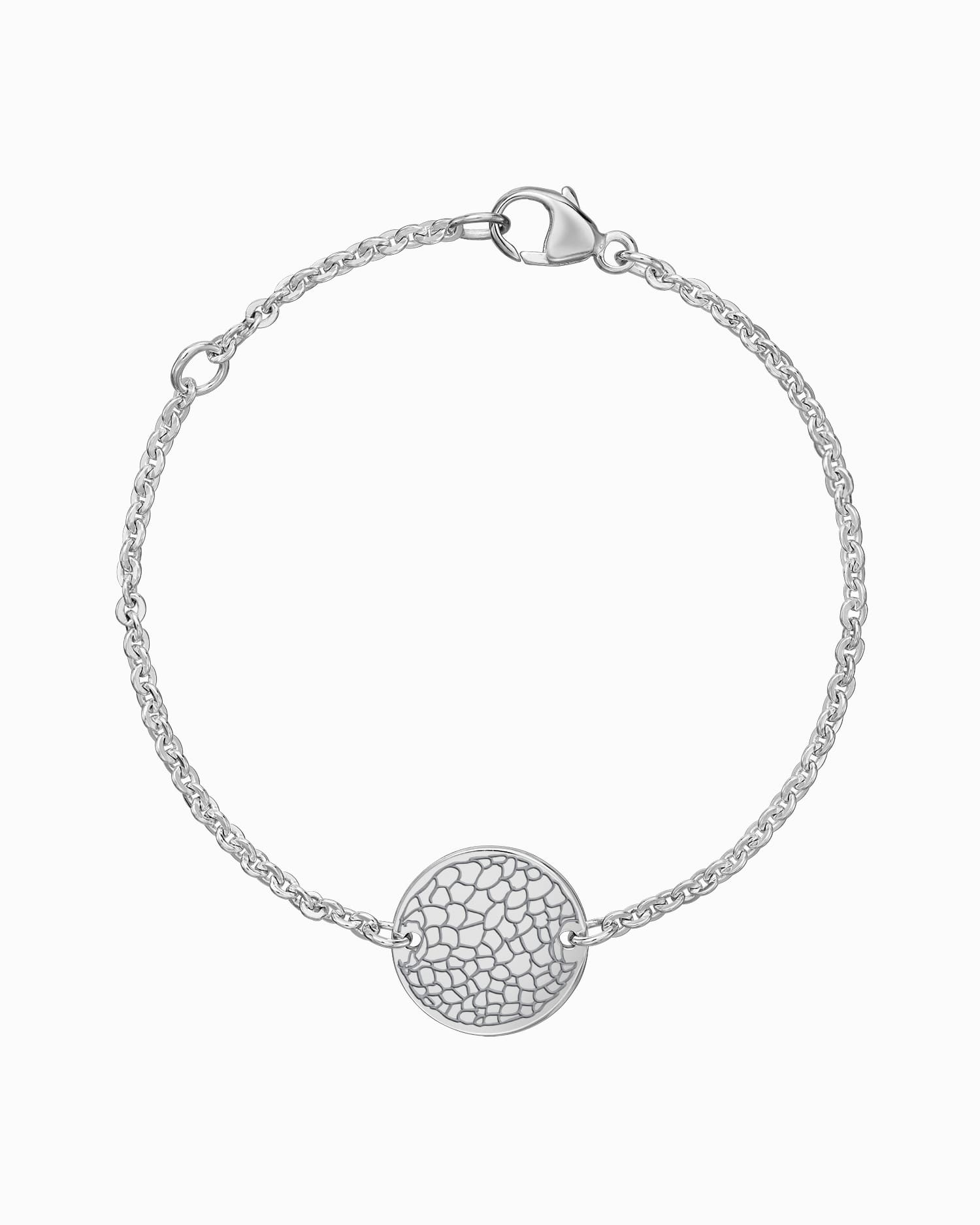 Neusafdruk graveerarmband graveerplaatje rond