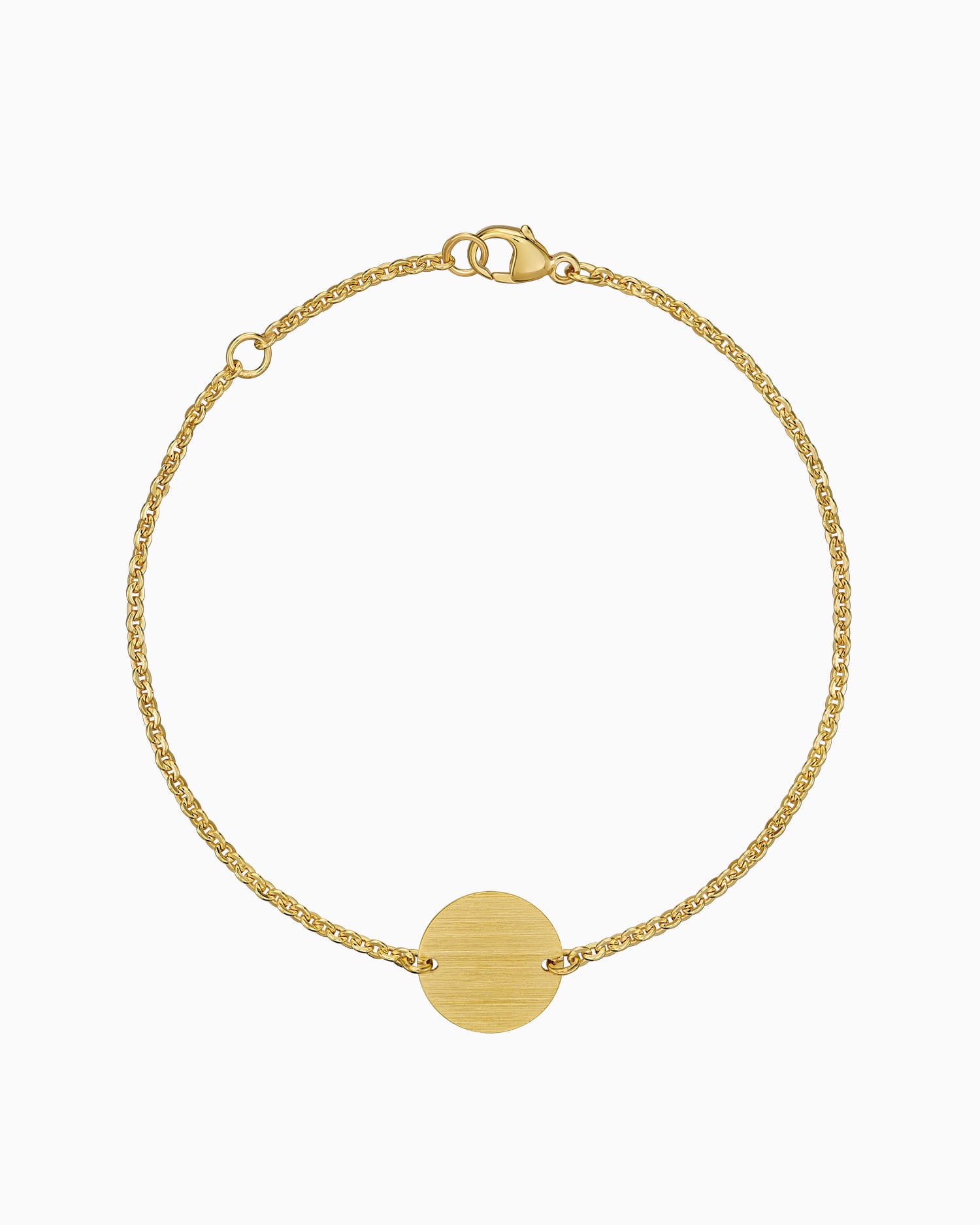 Graveerarmband graveerplaatje rond