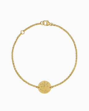 Dierenriemteken graveerarmband graveerplaatje rond