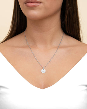 Graveerplaatjes hanger ketting beschermengel 12mm