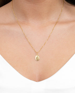 Graveerplaatjes hanger ketting beschermengel