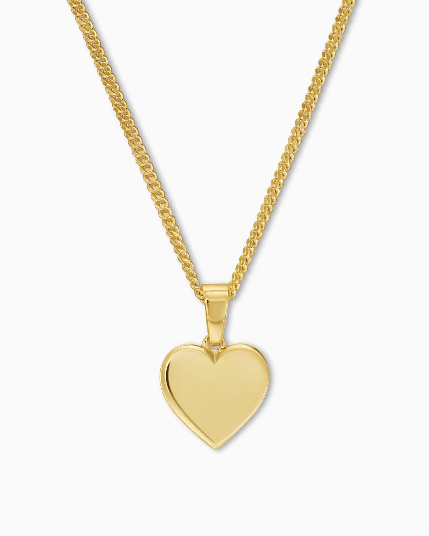 Hart ketting graveerplaatje hanger 10mm
