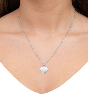 Hart ketting graveerplaatje hanger 15mm