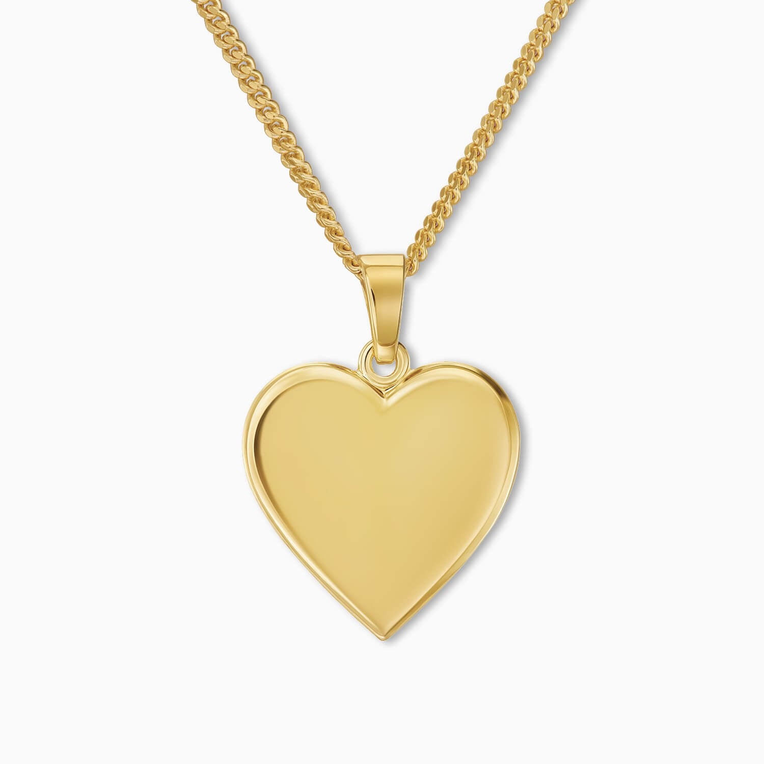 Hart hanger kettingen voor kinderen/baby's - 925 zilver 18k verguld
