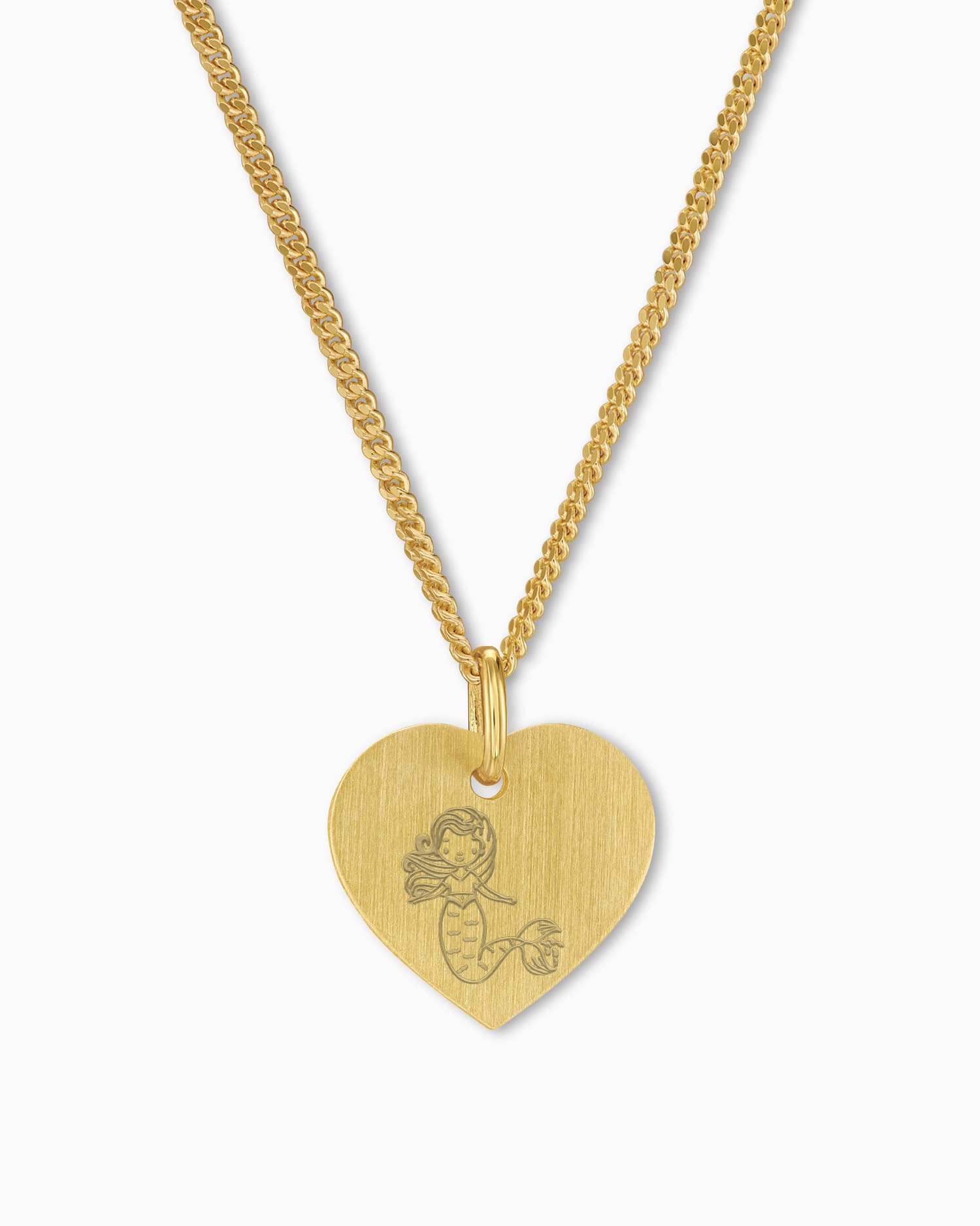 Kind symbolen hart ketting graveren plaat hanger 13mm