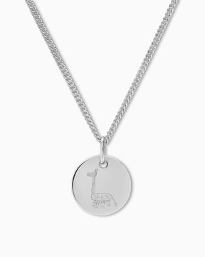 Eigen tekening graveerplaatje halsketting hanger rond 12mm