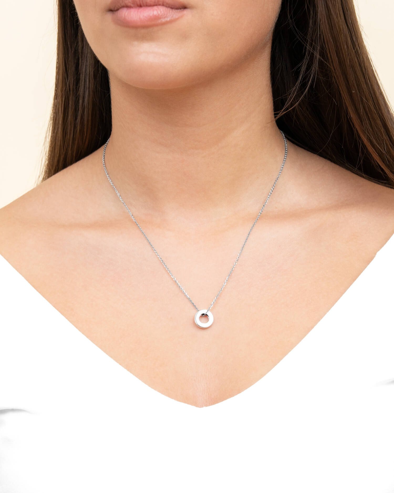 Ring Ketting Graveerplaat Hanger