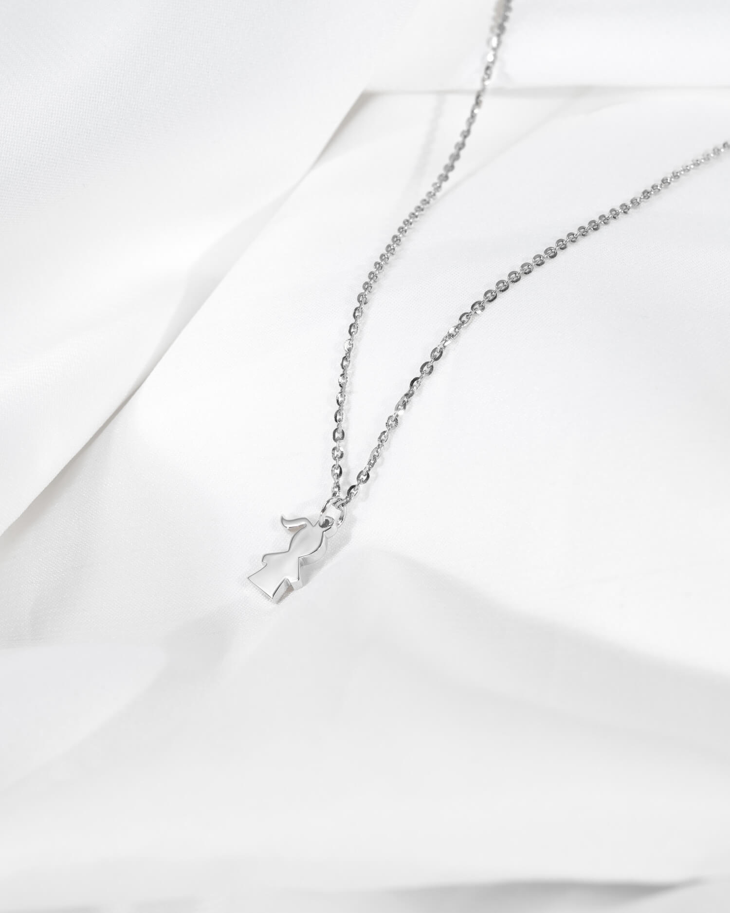 Meisjesketting hanger graveerplaatje