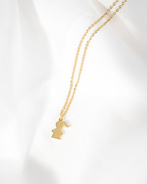 Meisjesketting hanger graveerplaatje
