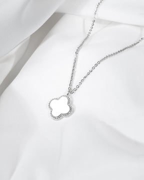 Klaverblad ketting graveerplaatje