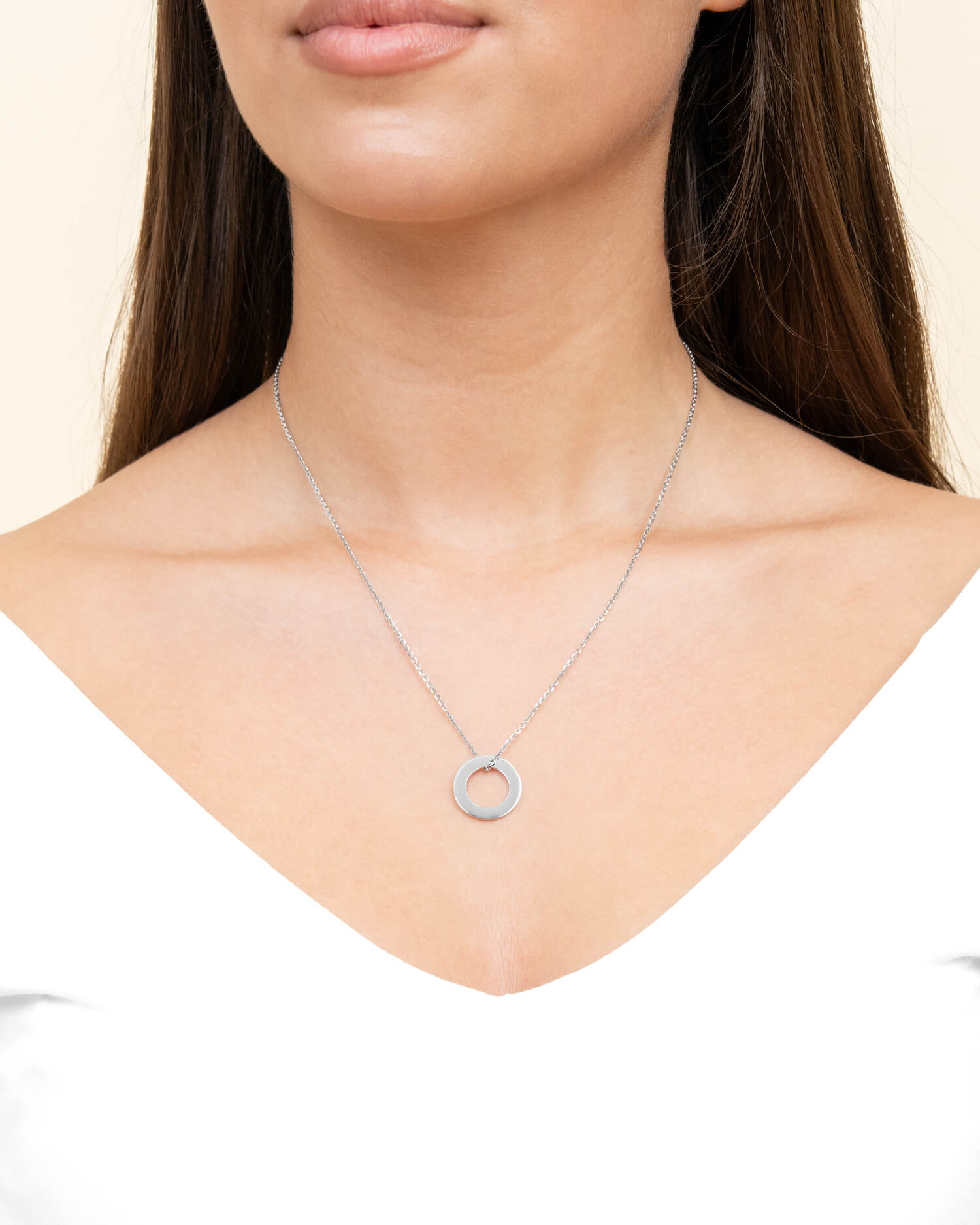 Ring Ketting Graveerplaat Hanger