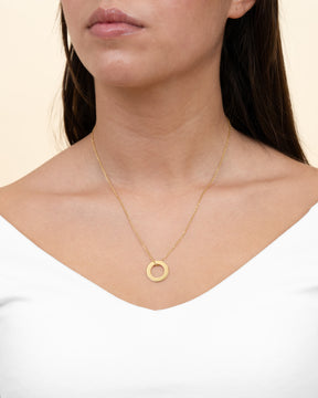 Ring Ketting Graveerplaat Hanger