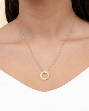 Ring Ketting Graveerplaat Hanger