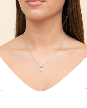 Kruis ketting graveerplaatje hanger