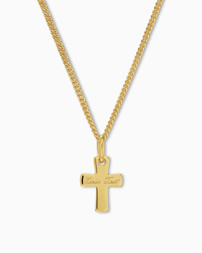 Kruis ketting hanger graveerplaatje